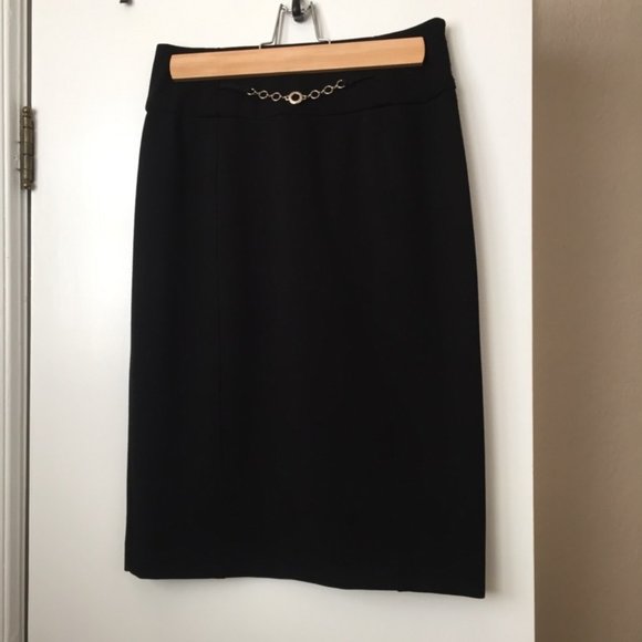 Cleo Black Pencil Skirt - Picture 1 of 6